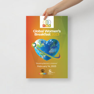GWB2023 "Breaking Barriers in Science" Commemorative Poster 12" x 18"