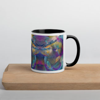SciArt "Monomer" Ceramic Mug with Color Inside and handle