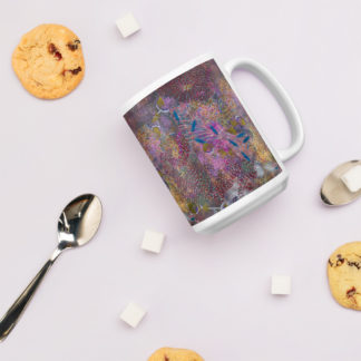 SciArt "Polymer Network" Glossy mug